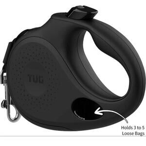 New TUG Oval 360° Tangle-Free Retractable Dog Leash Waste Bag Holder Medium Size